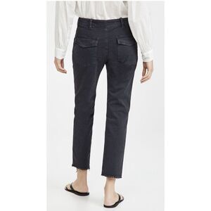 Nili Lotan Stretch Cotton Carbon Gray Cargo Jenna Ankle Pants Trouser Size 2